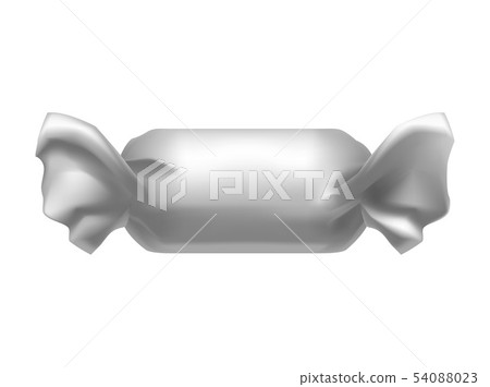 Realistic Detailed 3d Blank Foil Pack Candy... - Stock Illustration ...