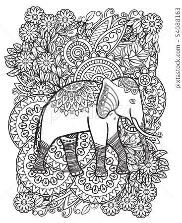 Floral Mandala Pattern Floral Mandala Pattern 54088163