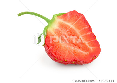 Strawberries isolated on white background. Top view. Flat lay pattern 54089344