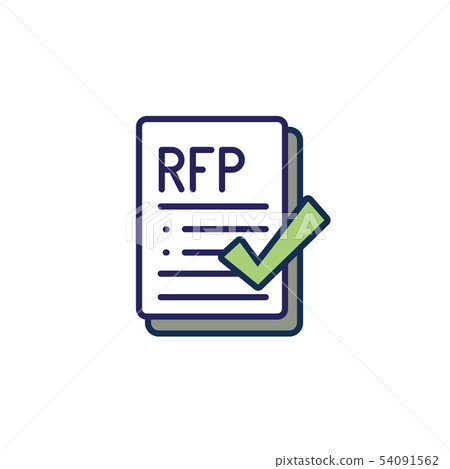 RFP Icon - request for proposal concept or idea 54091562