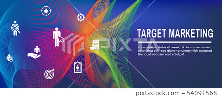 Target Marketing Icon Set and Web Header Banner Target Marketing Icon Set and Web Header Banner 54091568