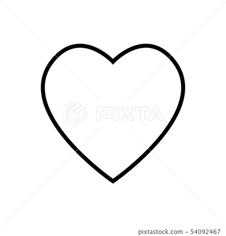 Heart flat style Icon Vector , Love Symbol - Stock Illustration ...