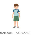 Summer boy illustration 54092766