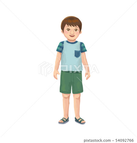 Summer boy illustration 54092766