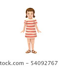 Summer girl illustration 54092767