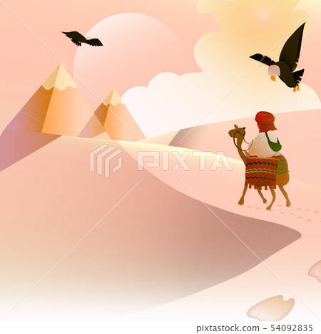 Hayakami's mysterious desert sky background square (available cloth / nautical report / net page / name piece / plane / den) 54092835