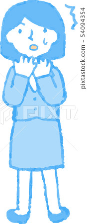 Woman suit Business woman OL Bob cut pose reaction illustration Woman suit Business woman OL Bob cut pose reaction illustration 54094354