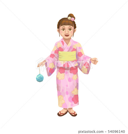 Yukata的女孩例證 Yukata的女孩例證 54096140