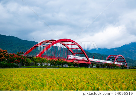 台灣花蓮玉里火車風光Asia Taiwan Hualien scenery 台灣花蓮玉里火車風光Asia Taiwan Hualien scenery 54096519