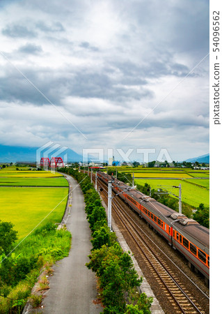 台灣花蓮玉里火車風光Asia Taiwan Hualien scenery 54096562