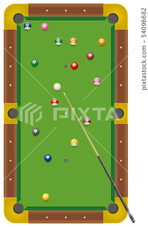 Billiard balls randomly placed Billiard balls randomly placed 54096682