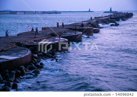 台灣高雄旗津景觀Asia Taiwan Kaohsiung Port 台灣高雄旗津景觀Asia Taiwan Kaohsiung Port 54096842