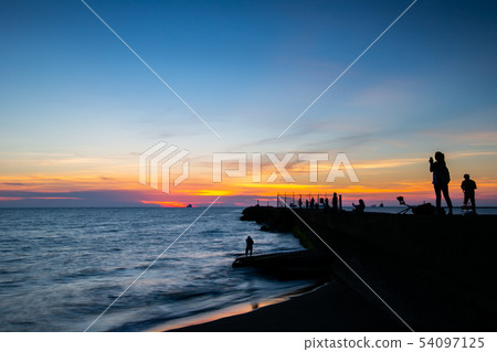 台灣高雄旗津景觀Asia Taiwan Kaohsiung Port 台灣高雄旗津景觀Asia Taiwan Kaohsiung Port 54097125