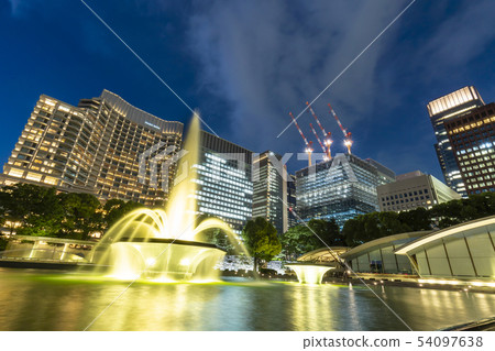 [Night scene] Marunouchi Wadakura Fountain Park 54097638