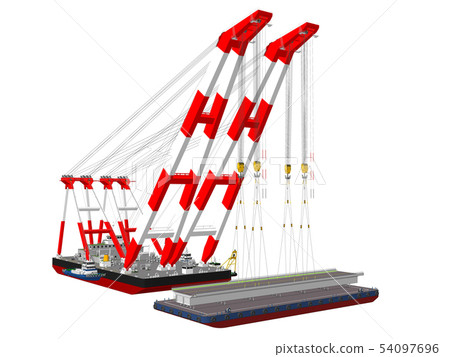 Large hoist ship / bridge 2 Large hoist ship / bridge 2 54097696