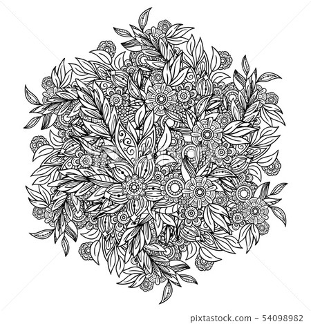 Floral Mandala Pattern 54098982