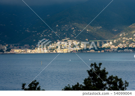 Coast of Liguria with the Zoagli Town Genoa Italy Coast of Liguria with the Zoagli Town Genoa Italy 54099004