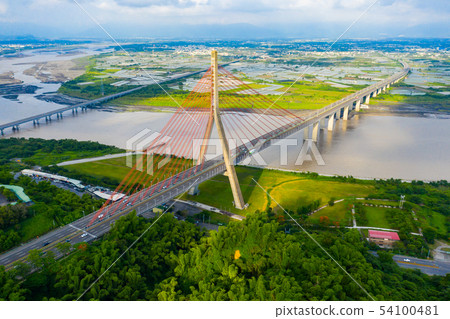 台灣高雄高屏溪斜張橋Kaohsiung Bridge, Asia, Taiwan 台灣高雄高屏溪斜張橋Kaohsiung Bridge, Asia, Taiwan 54100481