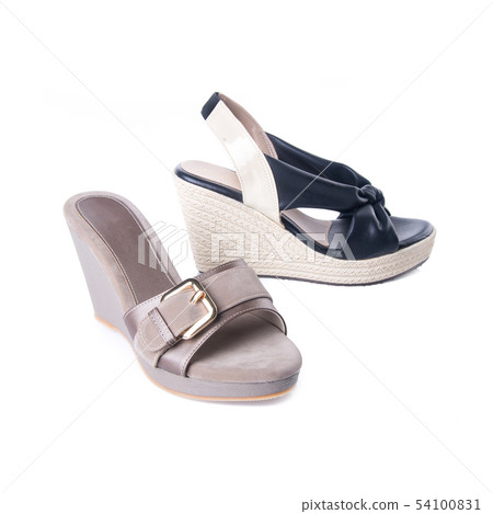 shoe or woman shoe on a background. shoe or woman shoe on a background. 54100831