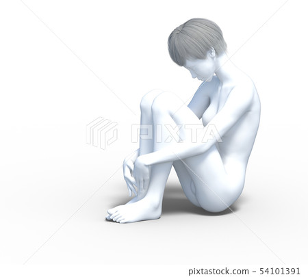Bullying image Trouble perming3DCG illustration material Bullying image Trouble perming3DCG illustration material 54101391
