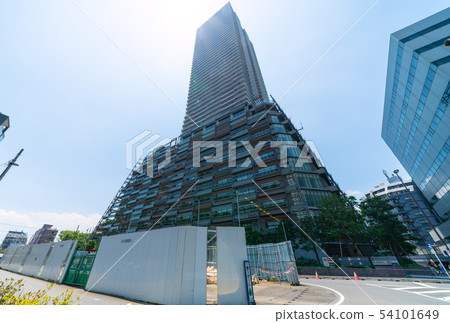 Tokyo cityscape in Japan I want to see the Toshima Ward Office and the construction of Ring Road No. 1 underground tunnel construction etc. 54101649