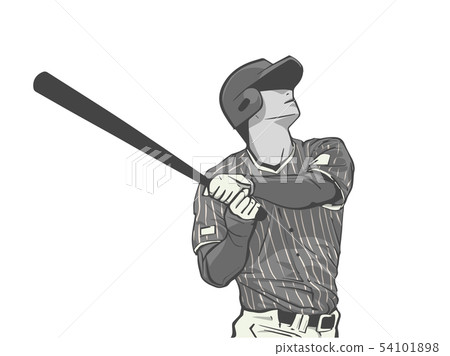 Illustration of japanese baseball player Illustration of japanese baseball player 54101898