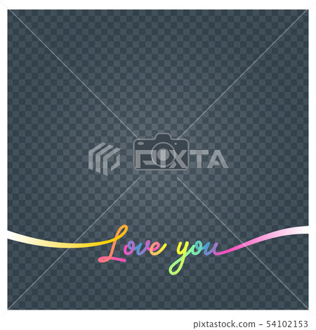 Collage of photo frame and Sign Love you vector - Stock Illustration ...