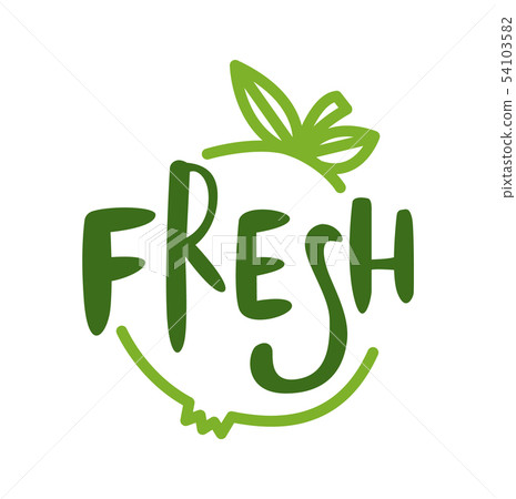 Pomegranate Label, Fresh Organic Fruit Isolated 54103582