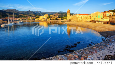 Collioure, France, historical resort town 54105361