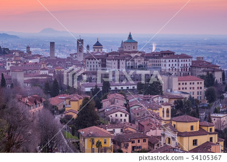 Bergamo historical Old Town, Lombardy, Italy 54105367