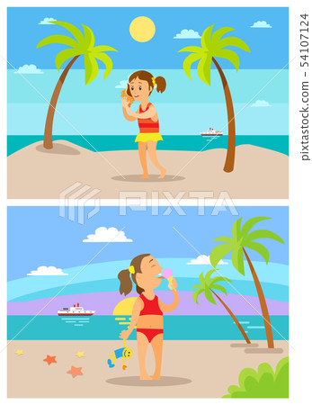 Summertime Children on Holidays, Summer Beach 54107124