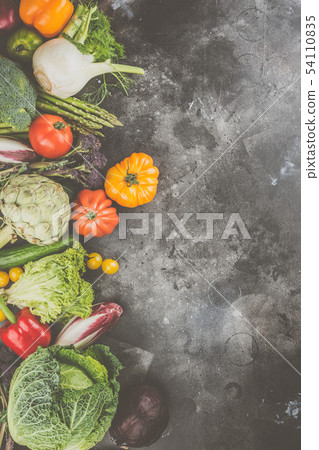 Colorful vegetables on the table 54110835