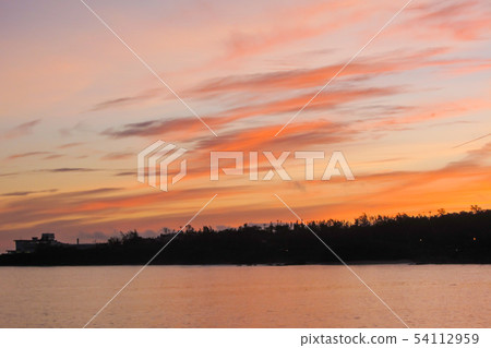 在沖繩島的日落 54112959