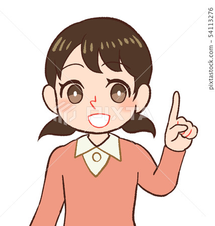 Kid pointing 54113276