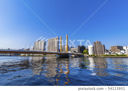 Shin Ohashi和隅田川的景觀 54113931
