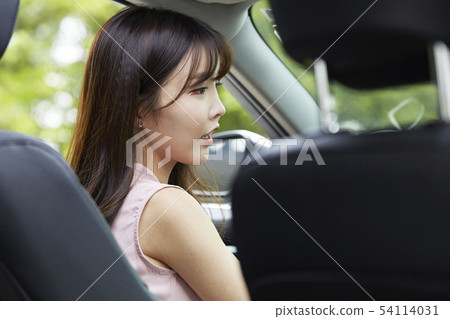 Car, driving, driver, drive, business woman 54114031