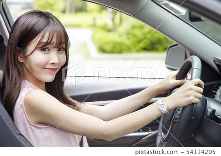 汽車，駕駛，司機，驅動器，商界女強人 54114205