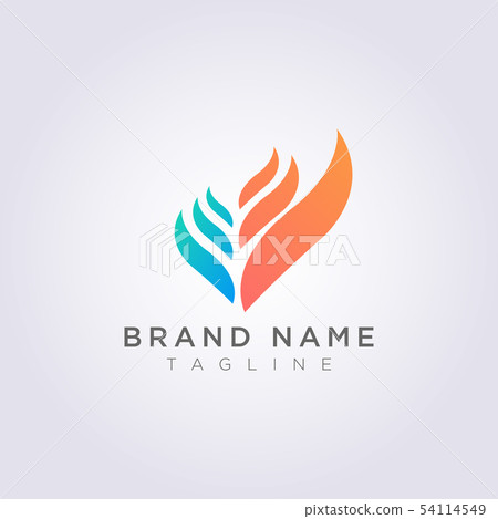 Abstract Leaf Logo Icon Design For You To Use Abstract Leaf Logo Icon Design For You To Use 54114549