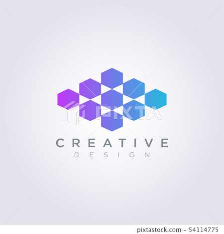Vector Logo Design Symbol Hexagon icon are Vector Logo Design Symbol Hexagon icon are 54114775