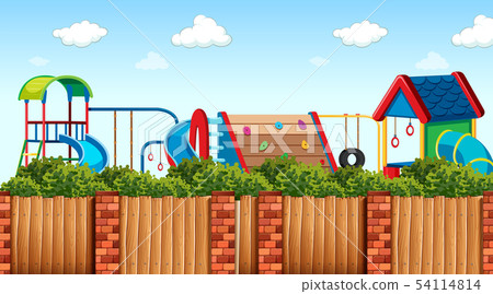 A fun playground scene 54114814