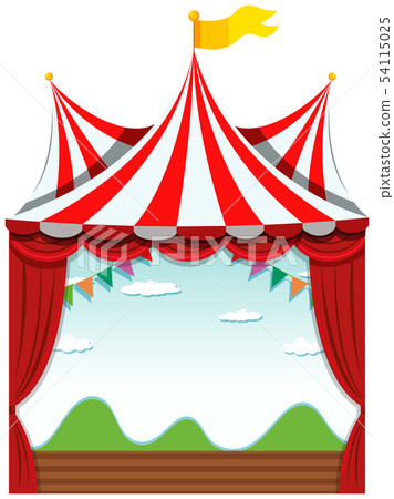 An isolated circus banner An isolated circus banner 54115025