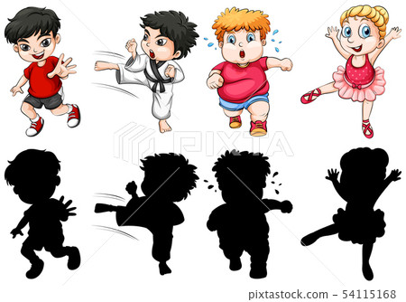 Set of children character - Stock Illustration [54115168] - PIXTA