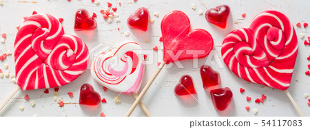 Valentine's day concept - sweets heart shaped 54117083