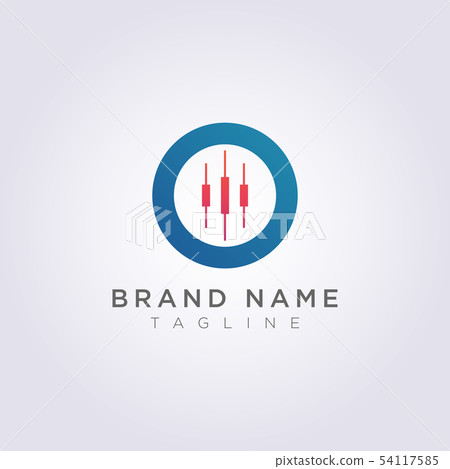 Logo Design combines circles with candlesticks for Logo Design combines circles with candlesticks for 54117585