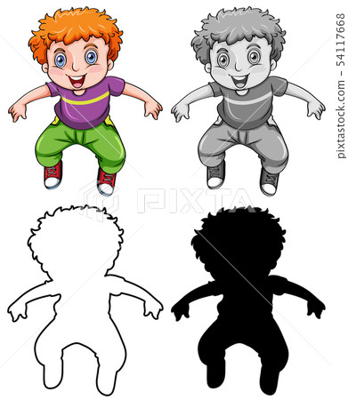 Set of different style boy 54117668