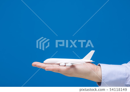 Airplane model Blue back Airplane model Blue back 54118149