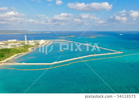 Land reclamation start of Henoko base Land reclamation start of Henoko base 54118573
