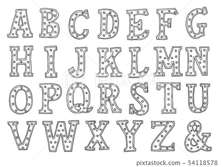 marquee alphabet letters