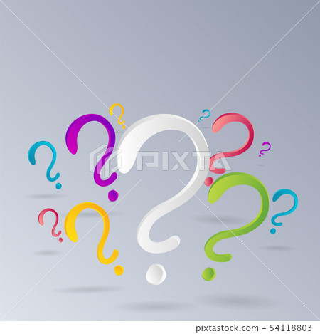 Colorful Questions. Sign Question signs colorful vector illustration, - Stock Illustration ...