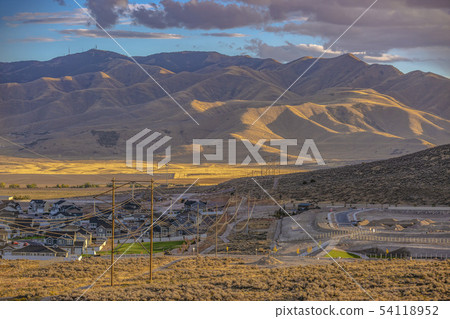 Scenic view of a community in Utah Valley Scenic view of a community in Utah Valley 54118952